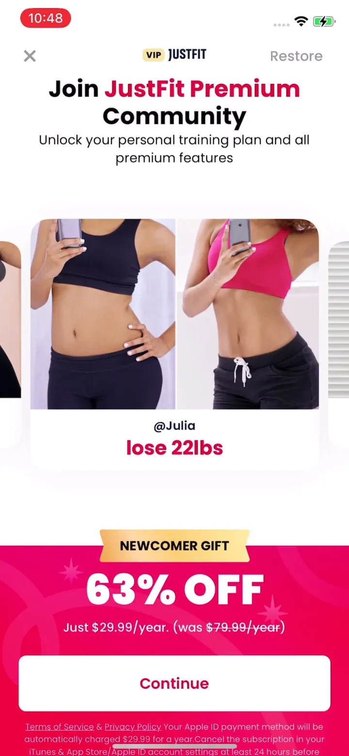 JustFit: Lazy Workout &amp; Fit screenshot 4