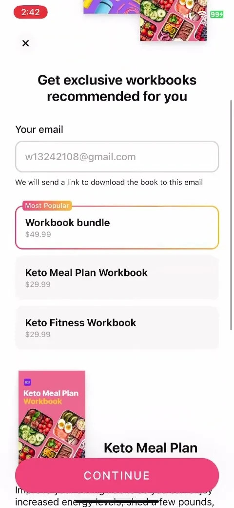 Keto Diet App － Carb Tracker paywall screenshot