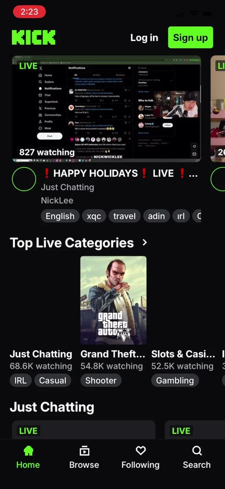 KICK - Live Streaming screenshot 4