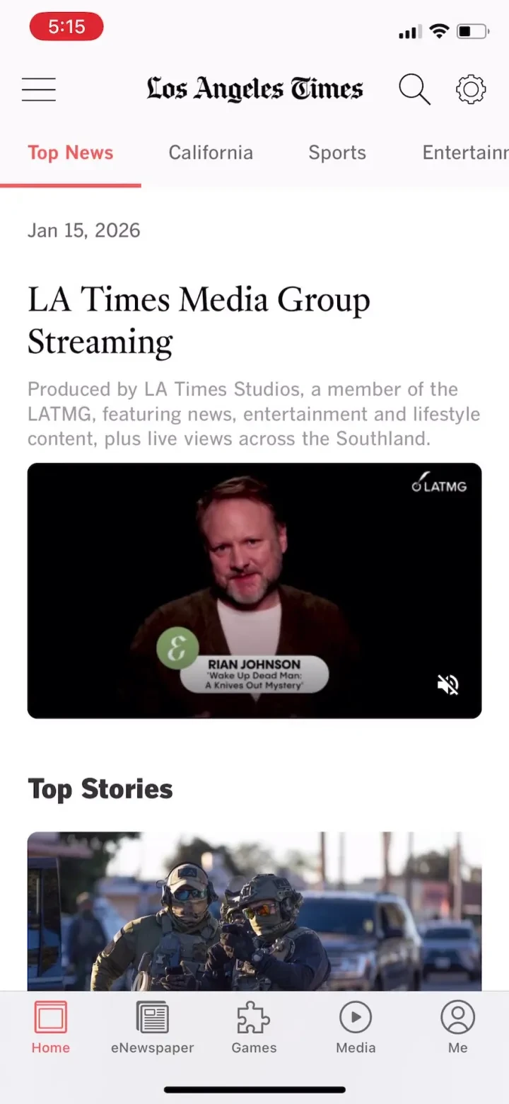 LA Times screenshot 4