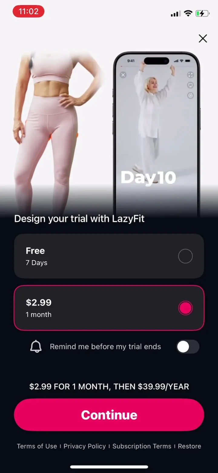 LazyFit: Workout For Beginners screenshot 3