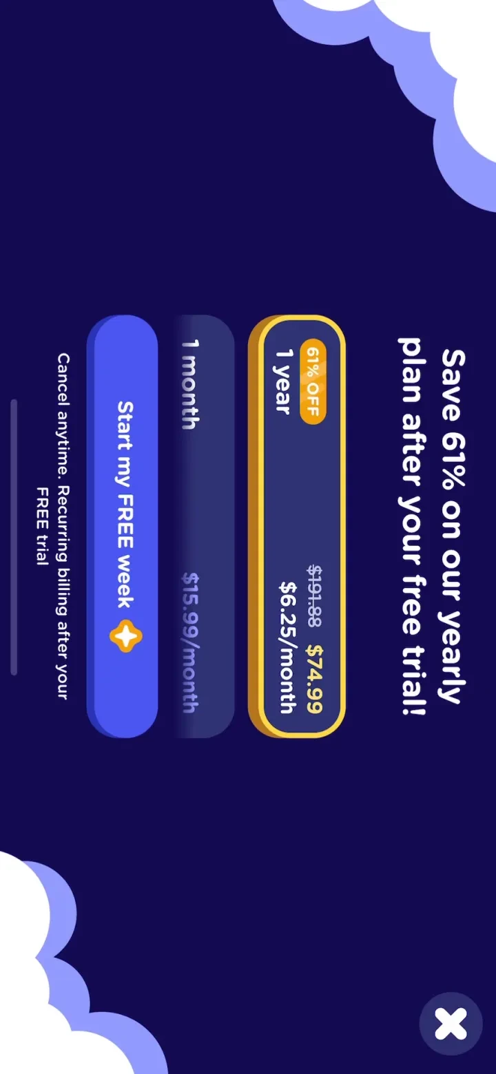 Lingokids: Games & Shows paywall screenshot