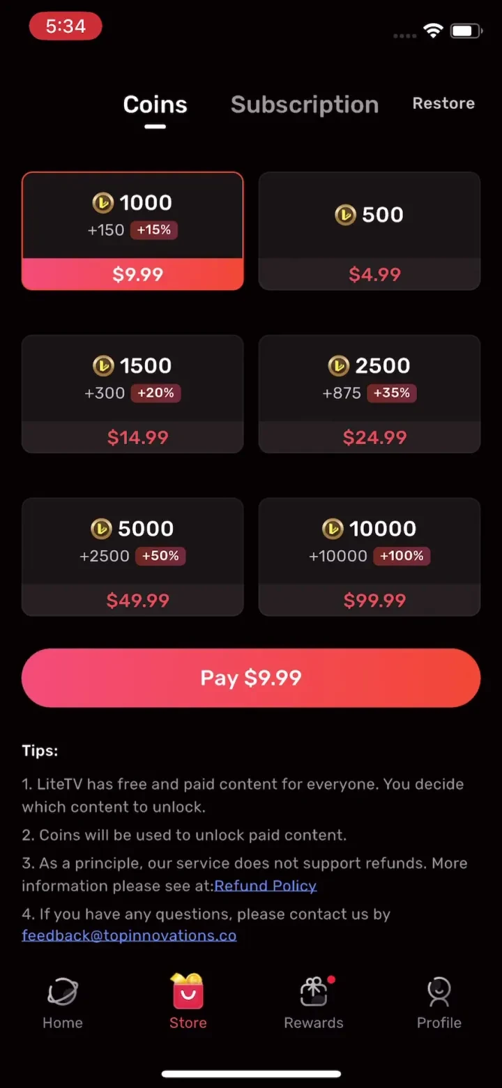 LiteTV - Short Dramas & Movies paywall screenshot