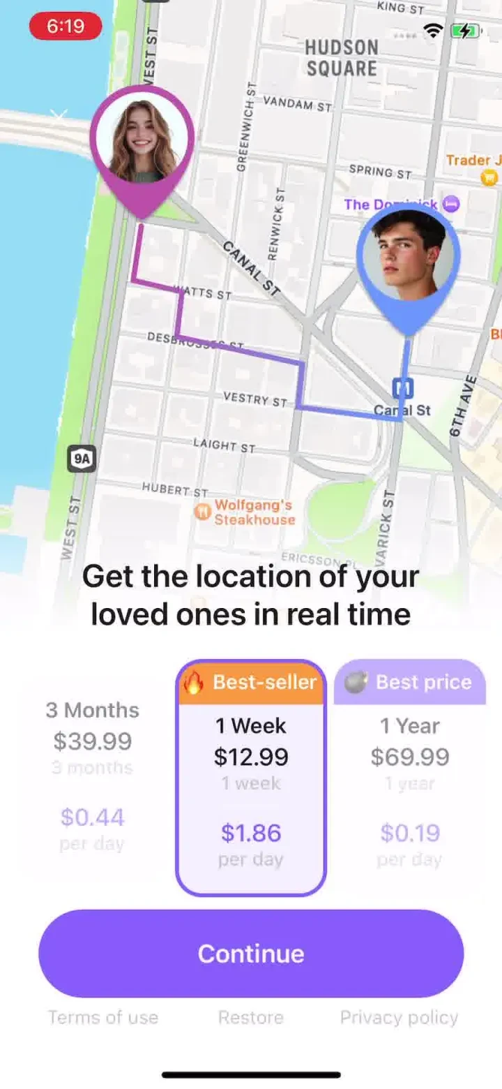Location Tracker: Find Family paywall screenshot