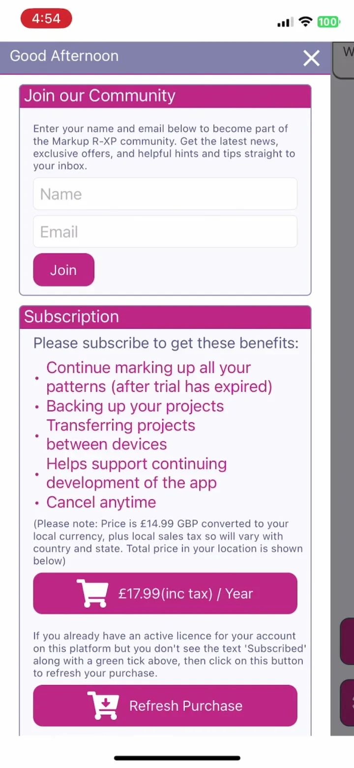 Markup R-XP paywall screenshot