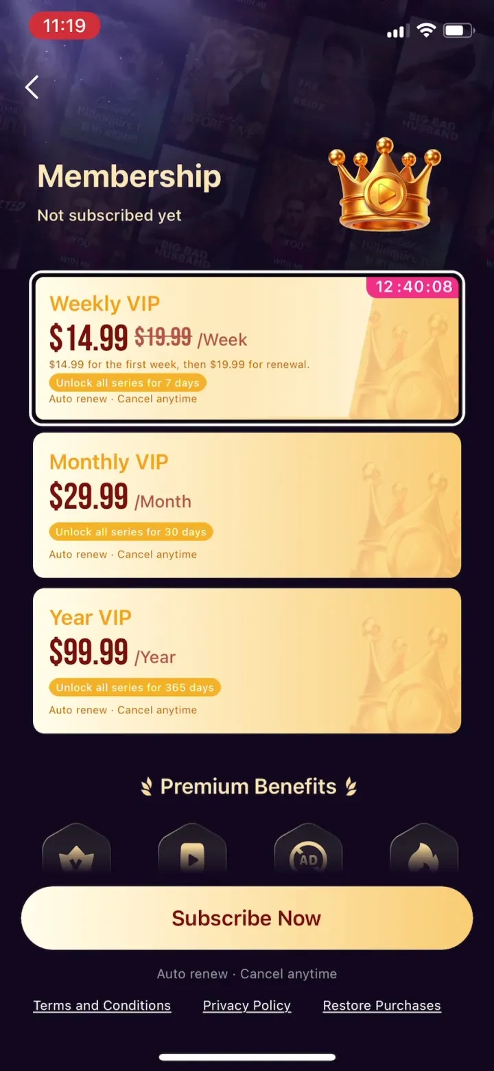 MICO: Make Friends, Go Live paywall screenshot