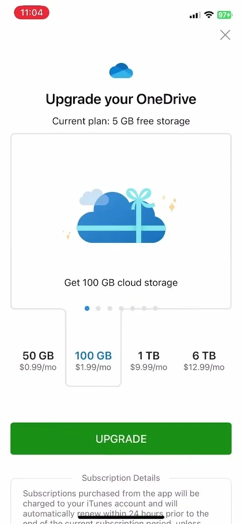 Microsoft OneDrive screenshot 4