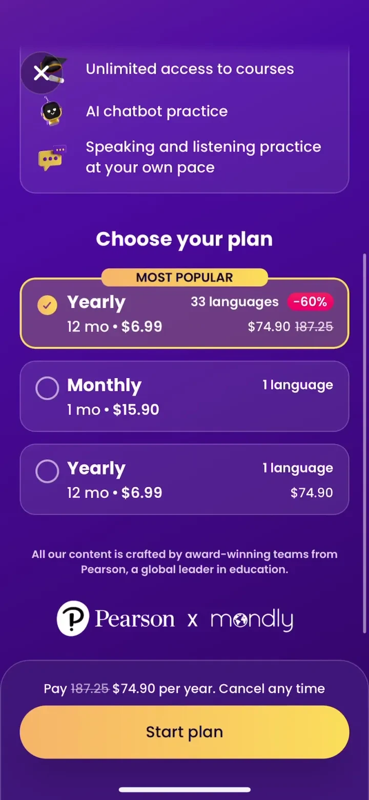 Mondly: Learn 41 Languages screenshot 3
