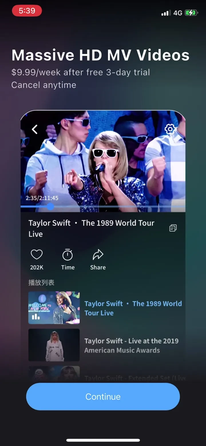 Music Recognition- Song Finder paywall screenshot