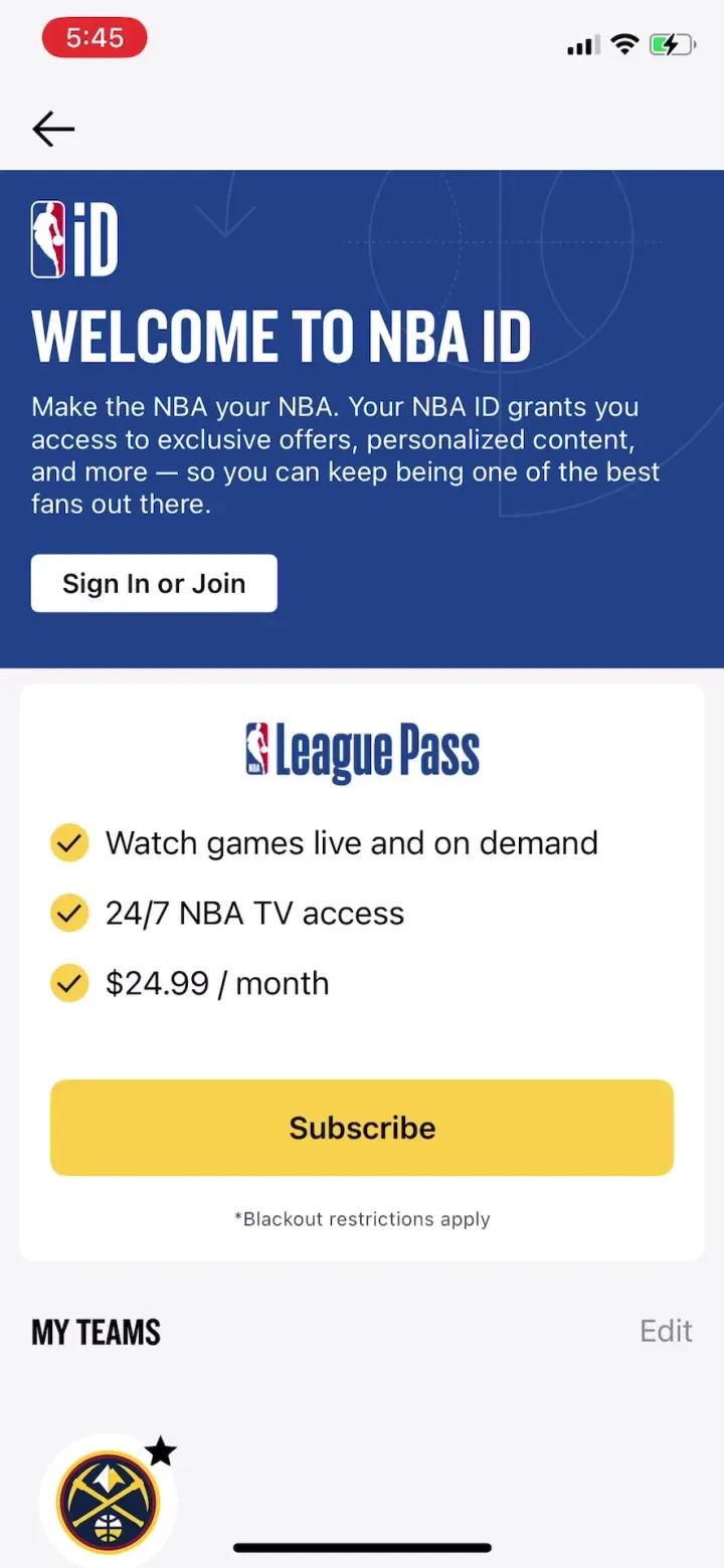 NBA: Live Games &amp; Scores screenshot 3