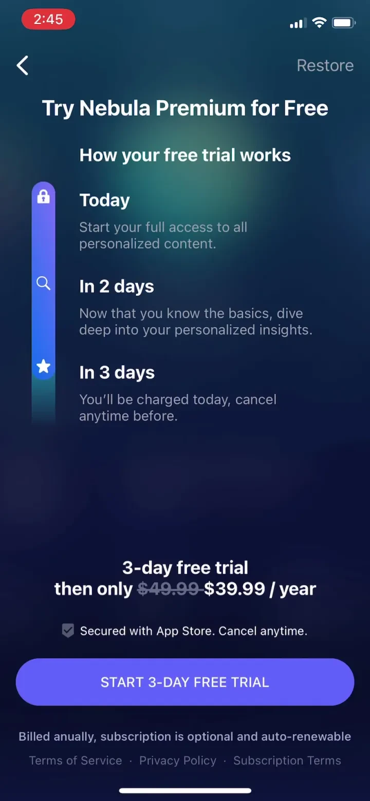 Nebula: Spiritual Guidance screenshot 3