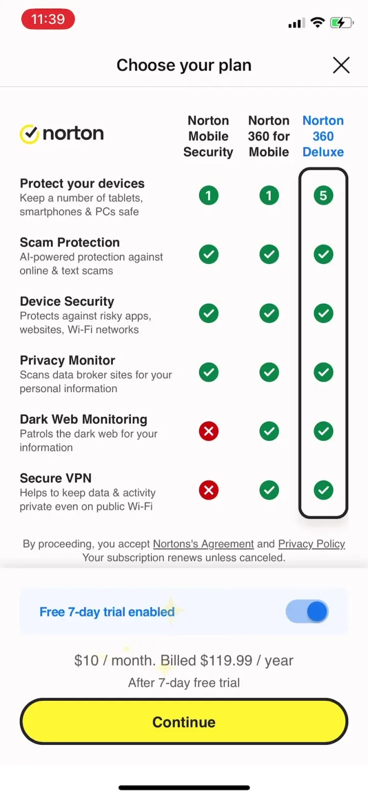 Norton 360 Security &amp; VPN screenshot 4