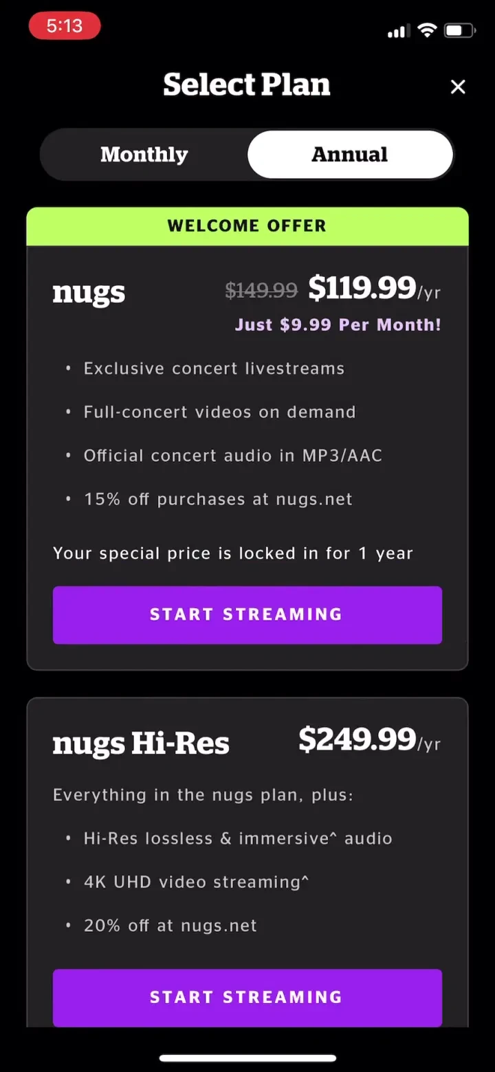 nugs: Live Music Lives Here screenshot 3