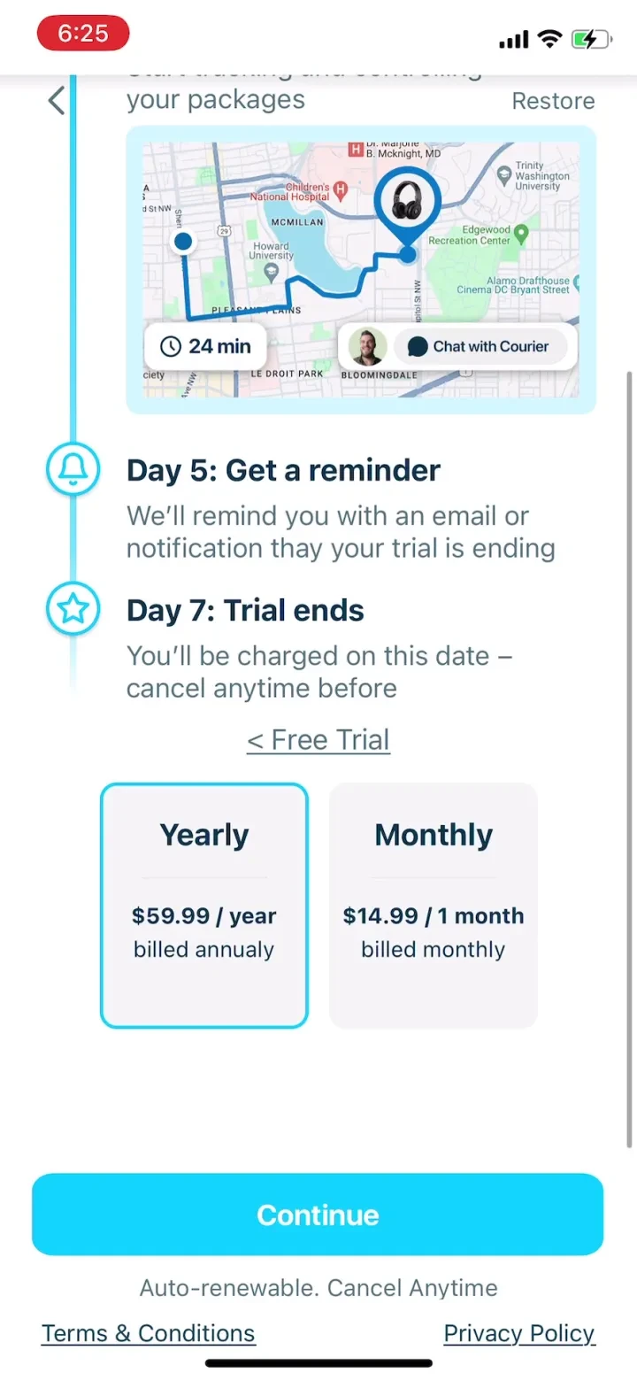Package Tracker - pkge Mobile screenshot 3