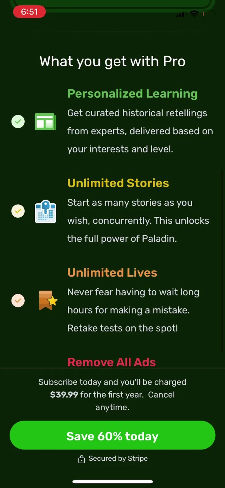 Paladin: Learn History screenshot 4