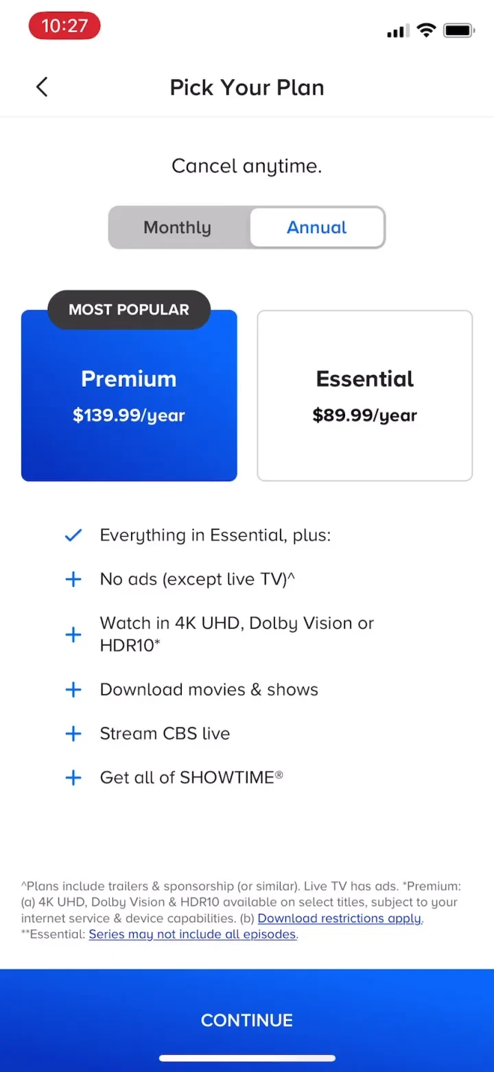 Paramount+ screenshot 3