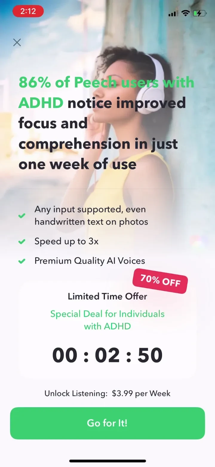 Peech: Text to Speech Reader screenshot 3