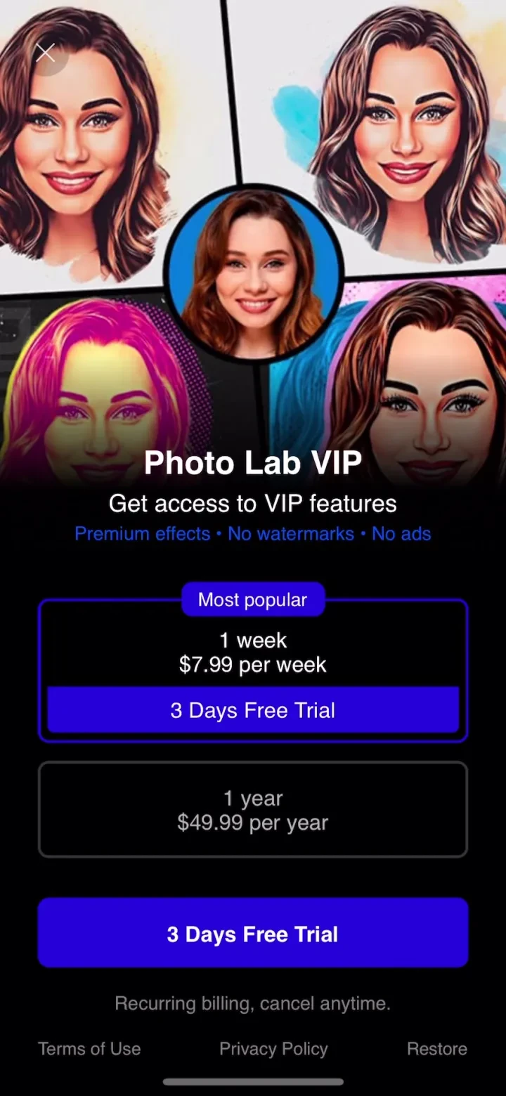 Photo Lab — AI Image Editor screenshot 4