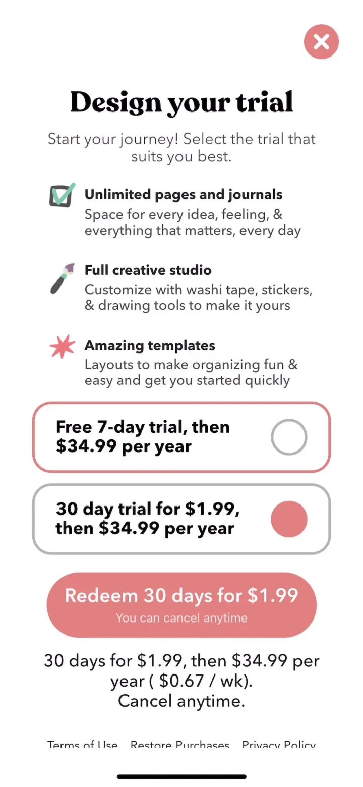 Planner &amp; Journal - Zinnia screenshot 3