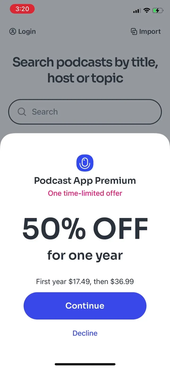Podcast App screenshot 3
