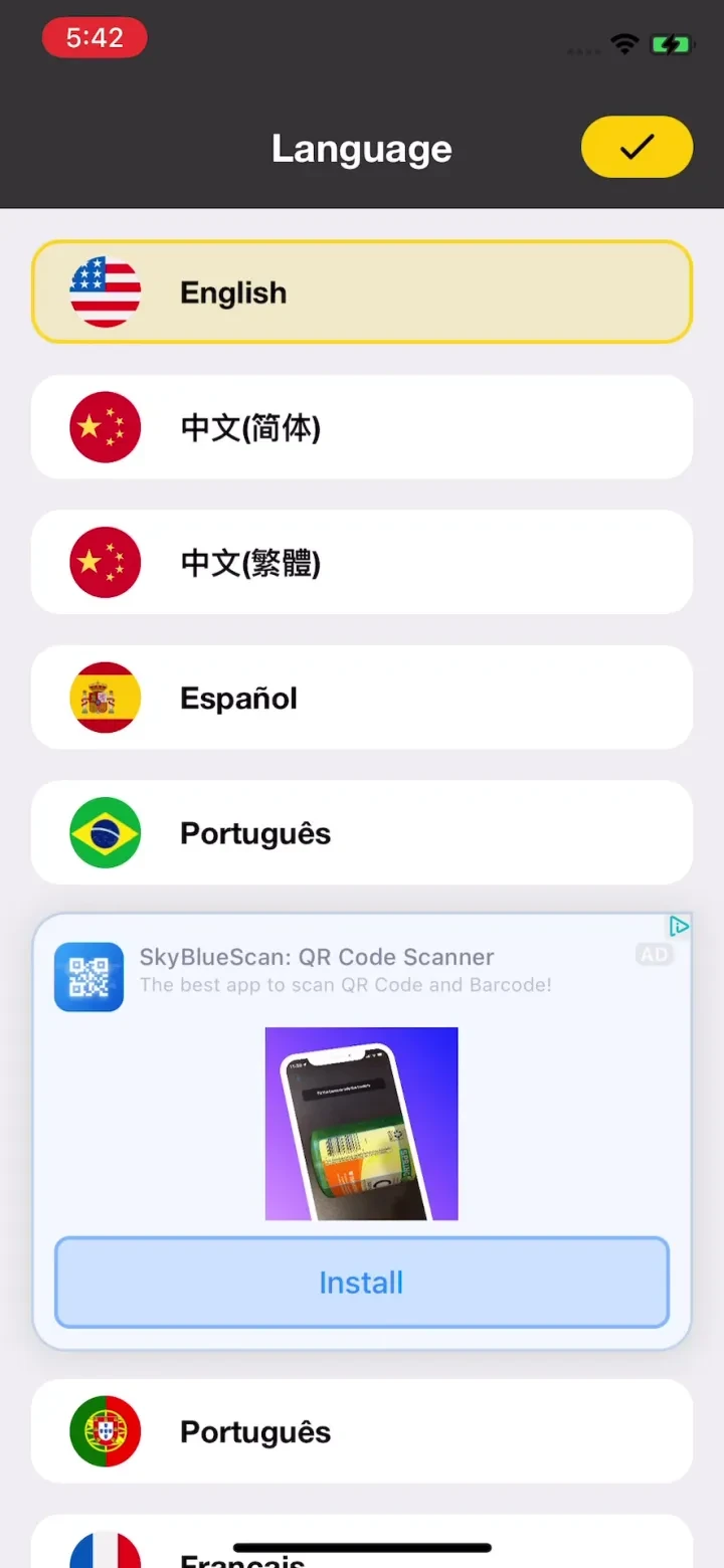 QR, Barcode Scanner for iPhone screenshot 3