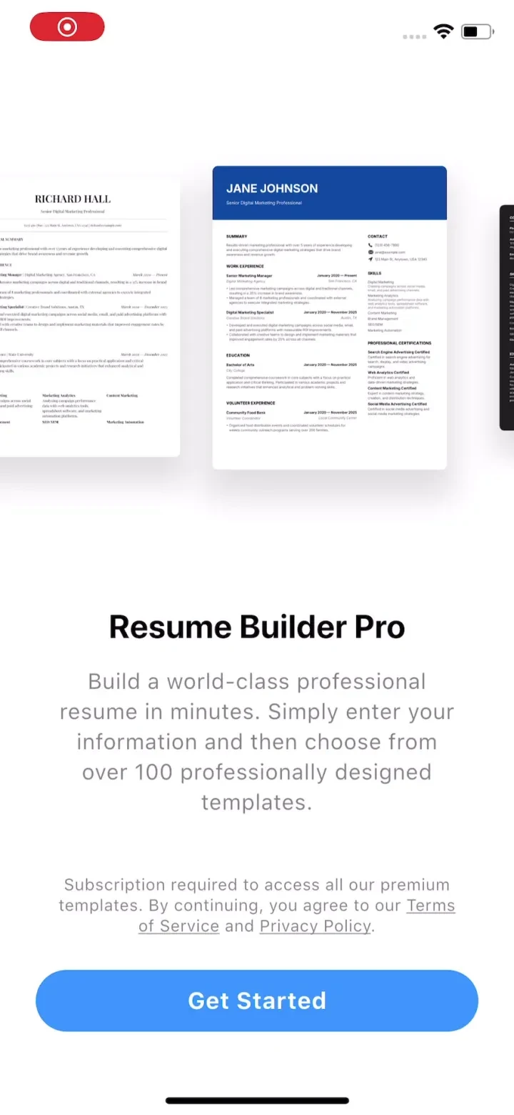 Resume Builder Pro with AI screenshot 3