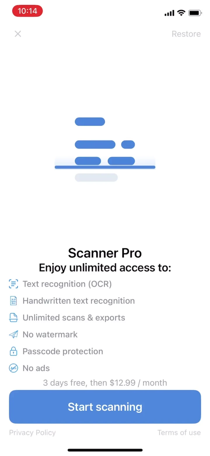 Scanner – Scan PDF &amp; Document screenshot 4