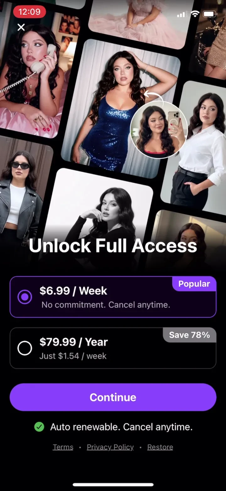 Shots: AI Photo Video Creator paywall screenshot
