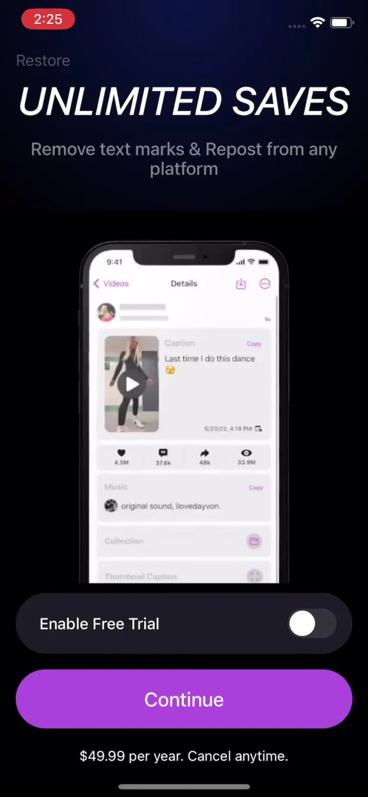 SnapTk Save Video from Links screenshot 4