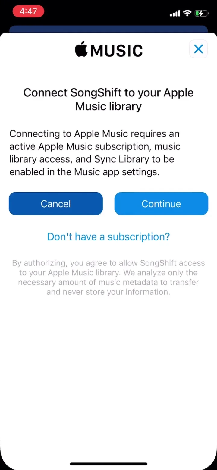 SongShift screenshot 4