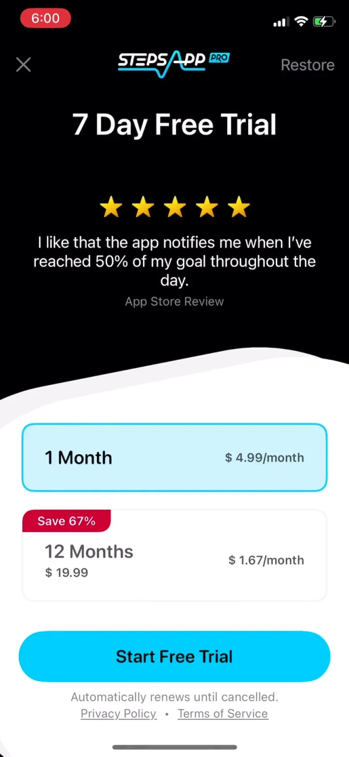 StepsApp Pedometer screenshot 3