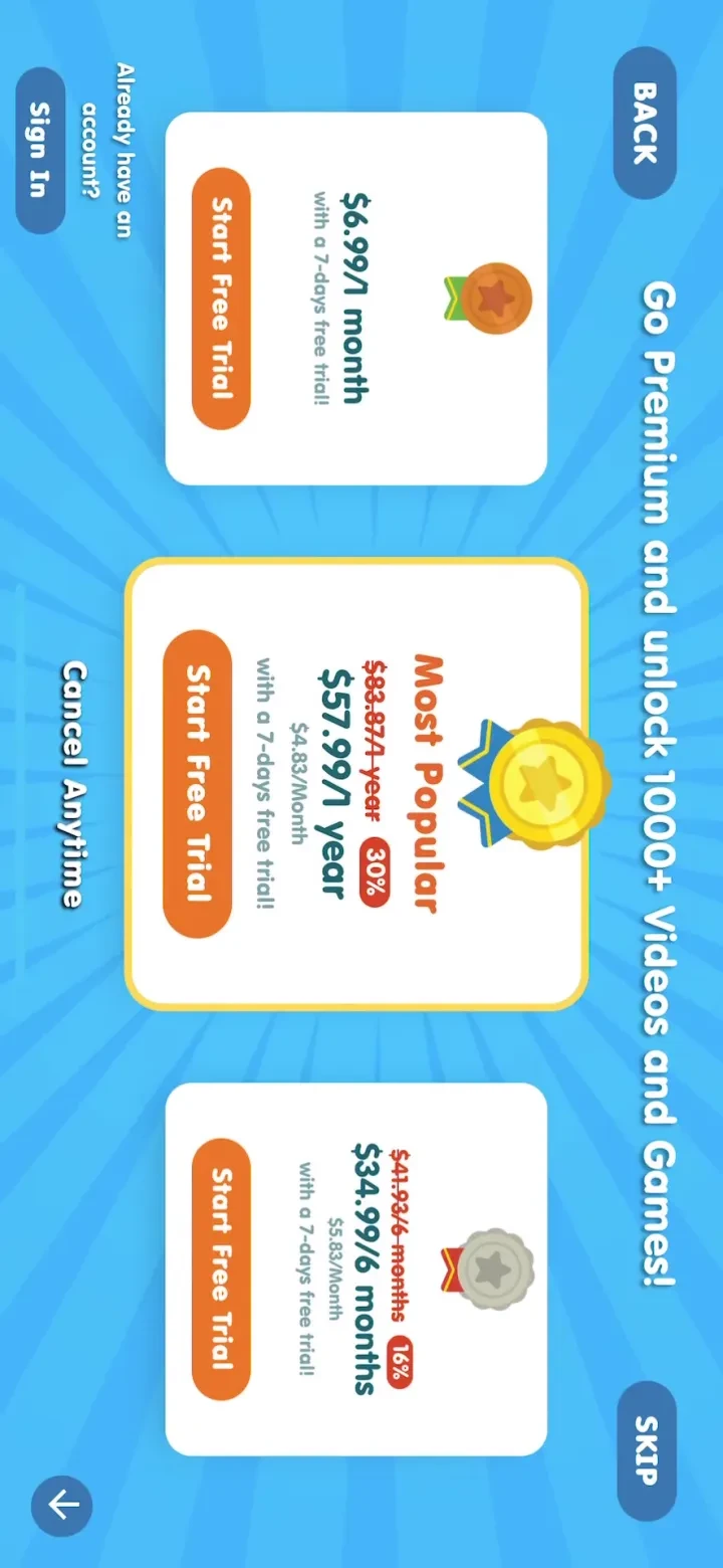 Super Simple - Kids Songs paywall screenshot