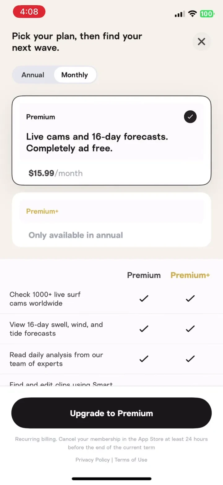 Surfline: Wave &amp; Surf Reports screenshot 3