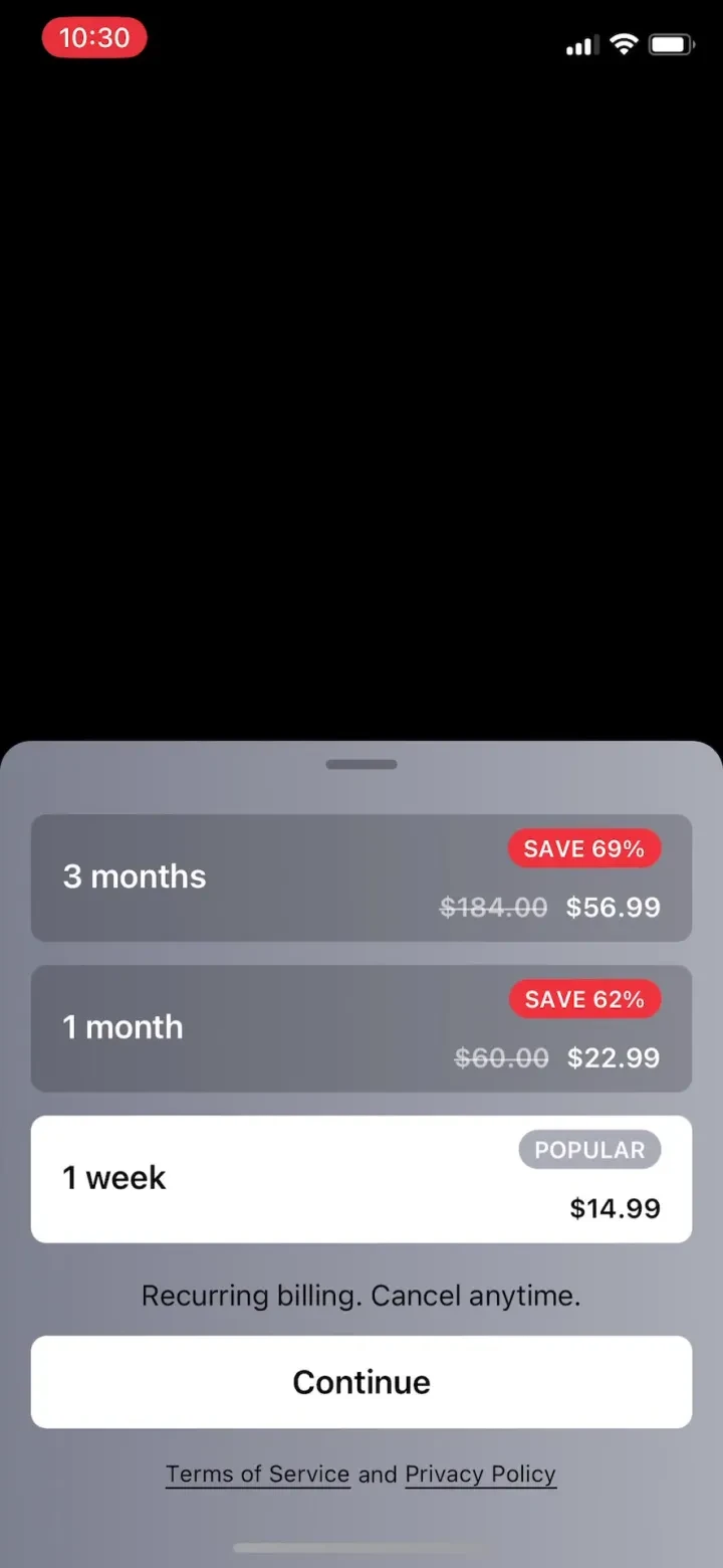 Taimi: LGBTQ+ Dating & Meet Up paywall screenshot