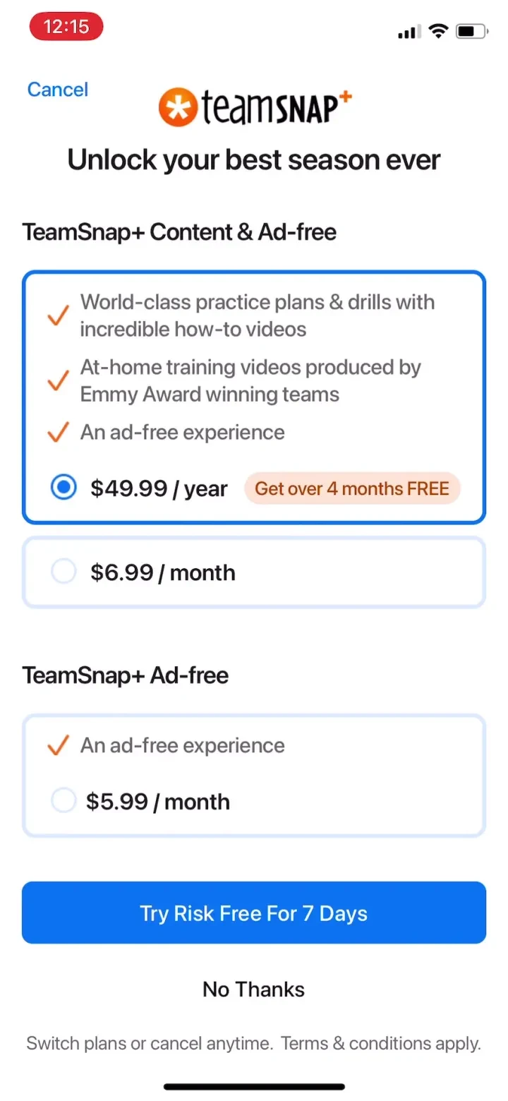 TeamSnap screenshot 3