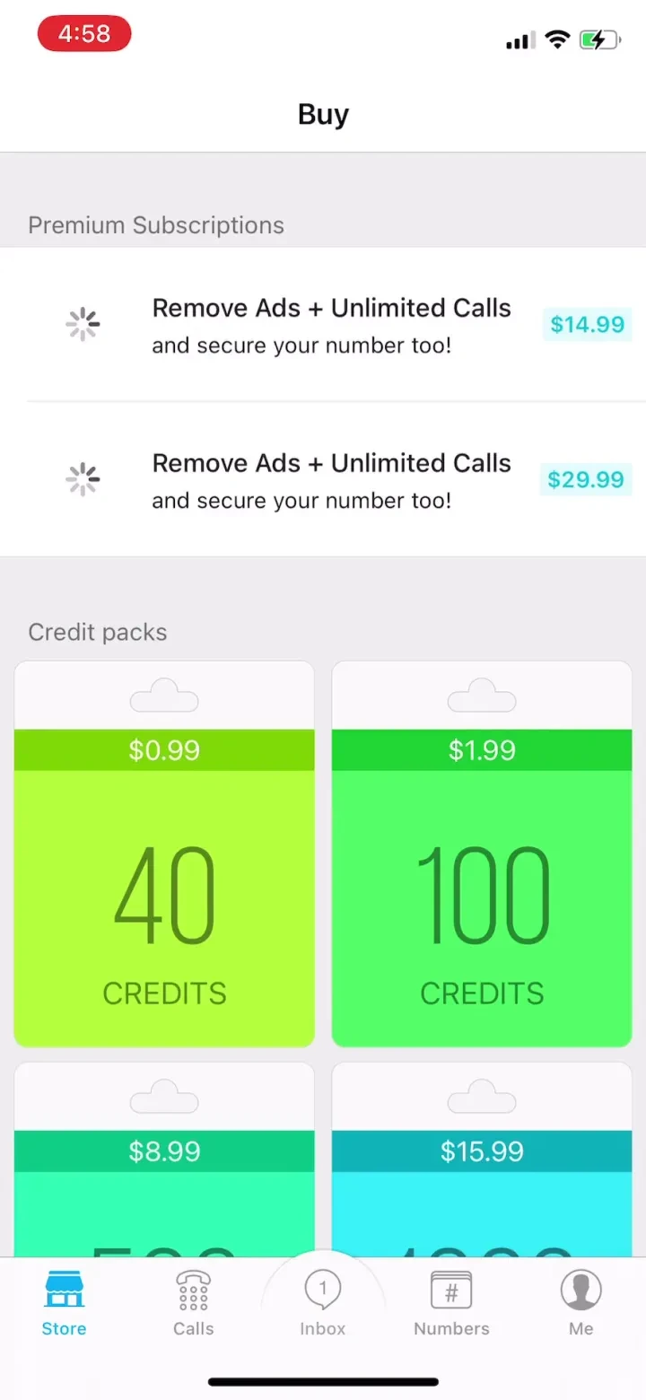 Text Me - Phone Call + Texting paywall screenshot