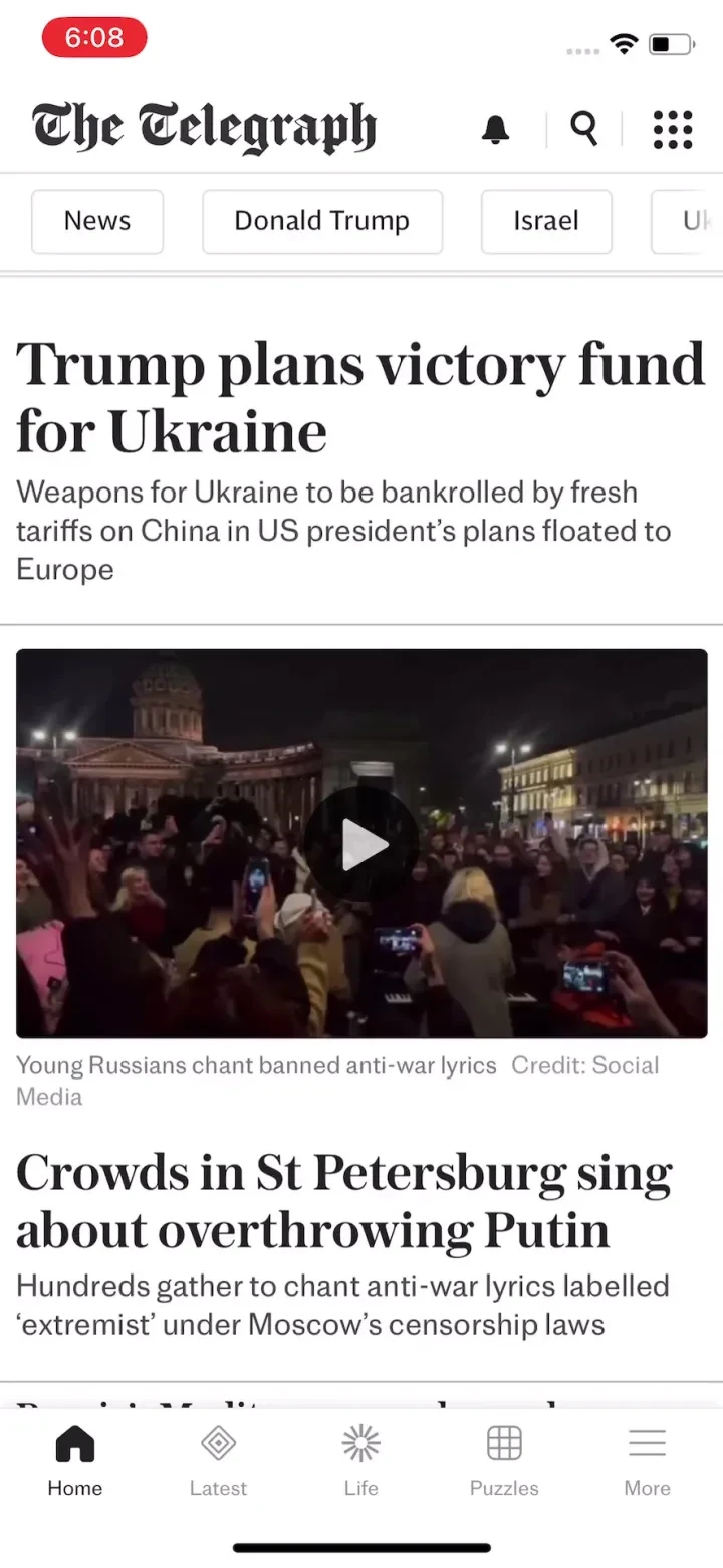 The Telegraph: UK &amp; World News screenshot 4