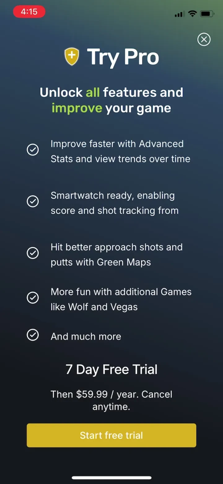 TheGrint: Golf GPS &amp; Scorecard screenshot 3