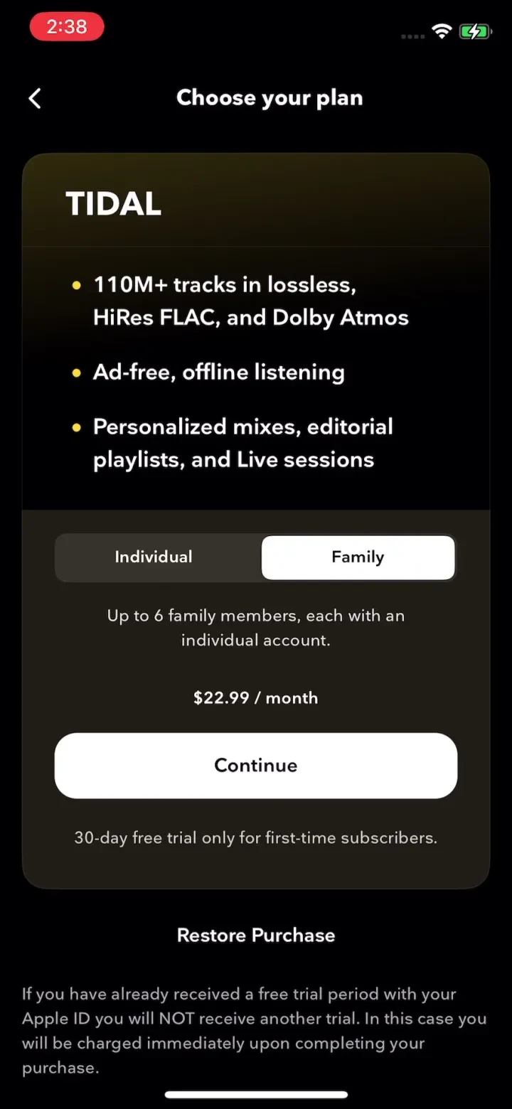 TIDAL Music: HiFi Sound screenshot 3