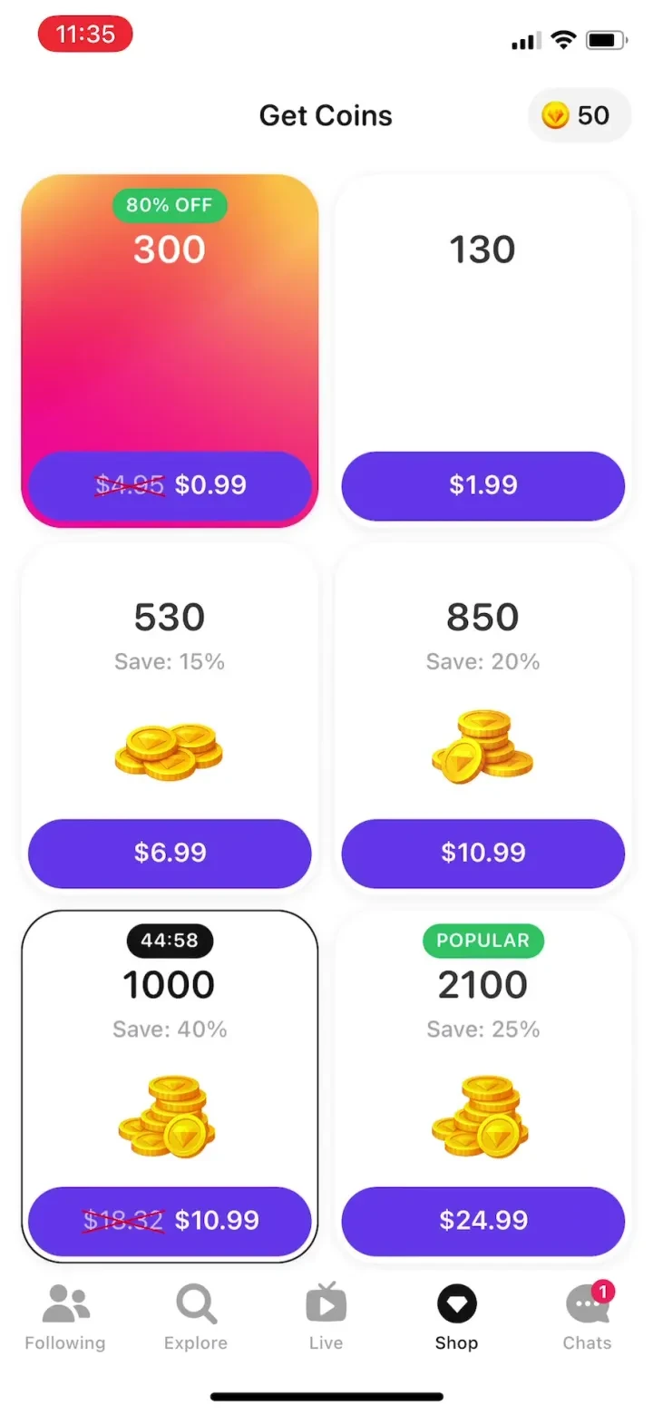 TopLive: Watch Live Streams paywall screenshot