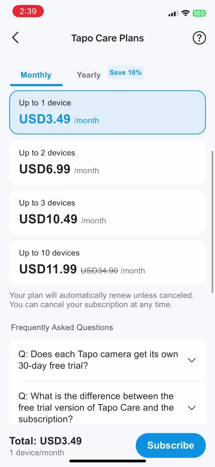 TP-Link Tapo screenshot 3