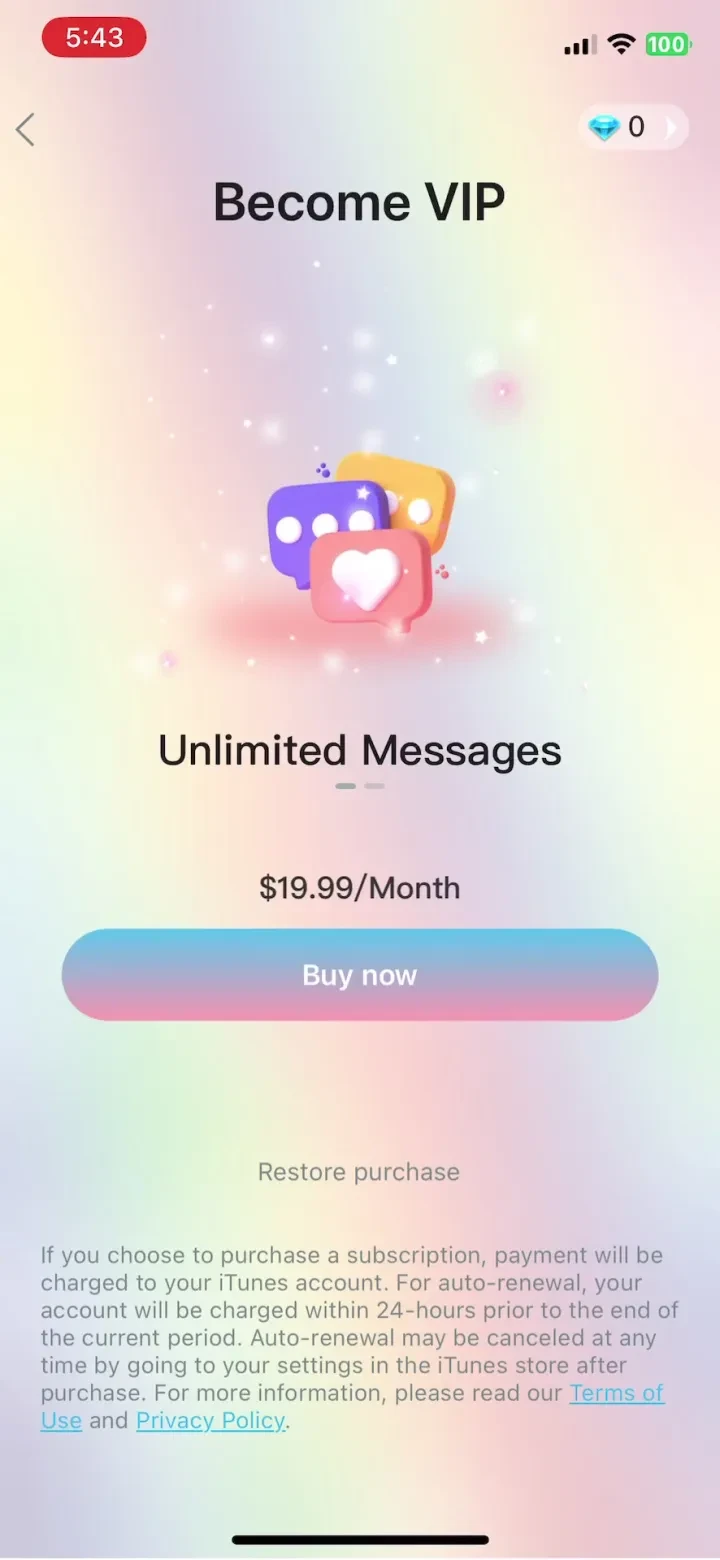 Trans Live Video Chat: TS Chat paywall screenshot