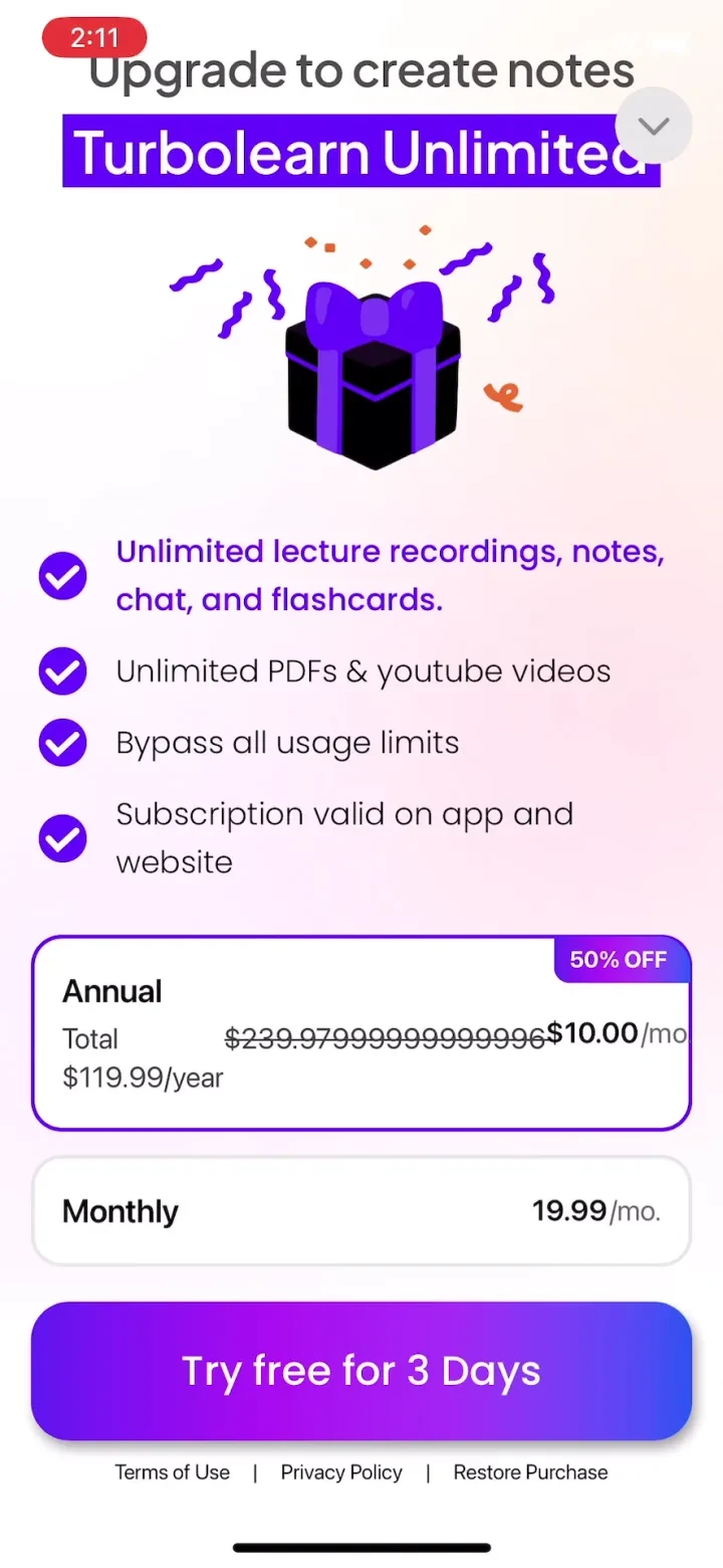 Turbo AI - Notetaker screenshot 3