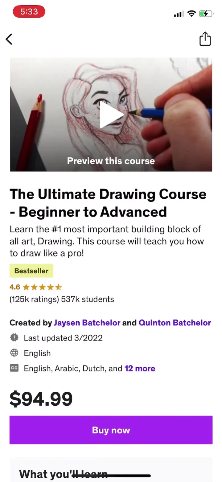 Udemy Online Video Courses screenshot 4