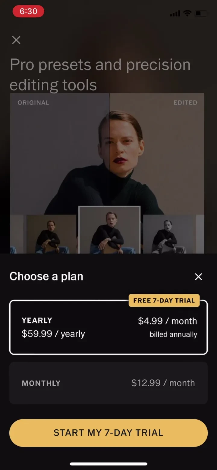 VSCO: Photo &amp; Video Editor screenshot 3